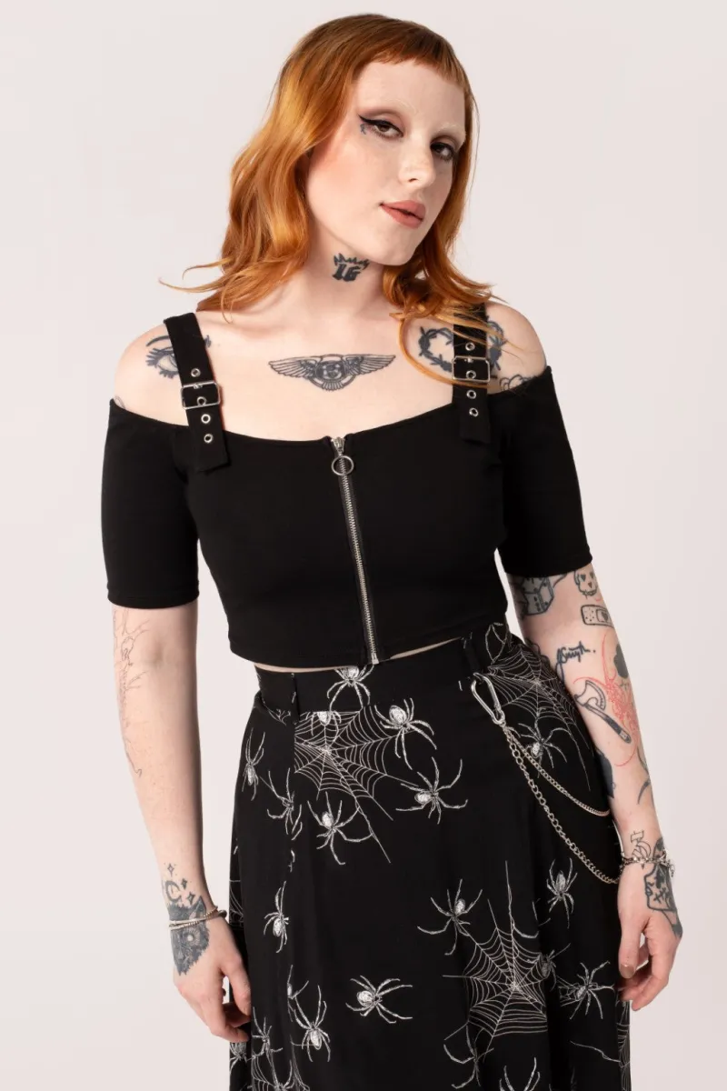 Hell Bunny Obsidian Top Black Best