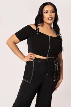 Hell Bunny Obsidian Top Black Best