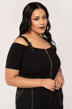 Hell Bunny Obsidian Top Black Best