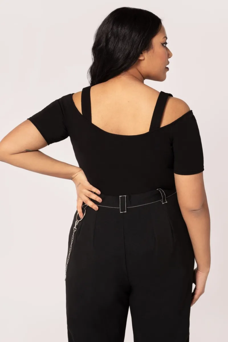 Hell Bunny Obsidian Top Black Best