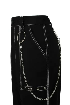 Hell Bunny Obsidian Trousers Black Sale