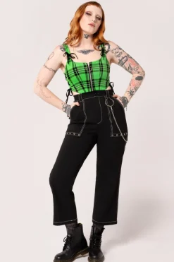 Hell Bunny Obsidian Trousers Black Sale