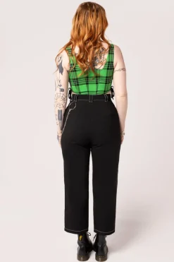 Hell Bunny Obsidian Trousers Black Sale