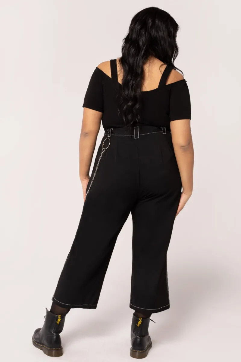Hell Bunny Obsidian Trousers Black Sale