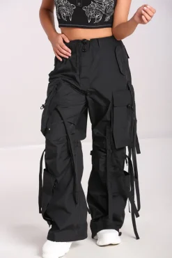 Hell Bunny Octopus Trousers Black New