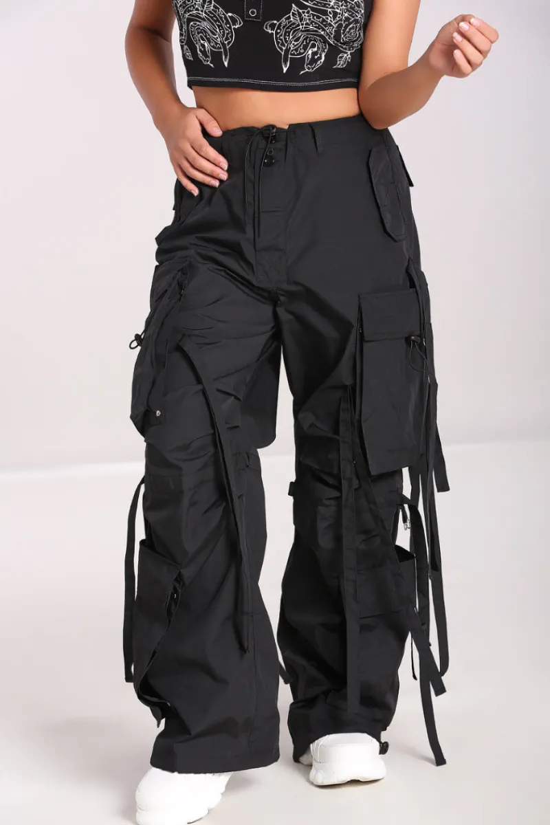 Hell Bunny Octopus Trousers Black New