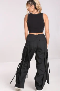Hell Bunny Octopus Trousers Black New
