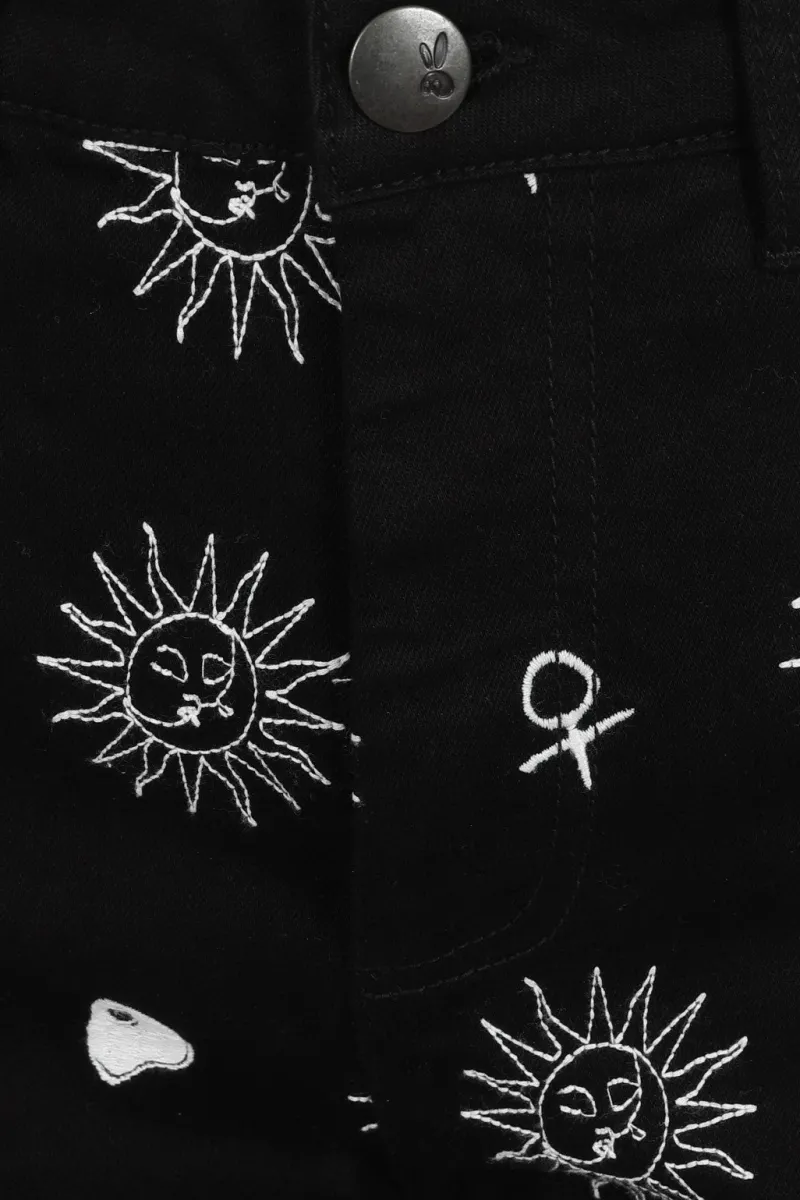 Hell Bunny Oculus Jeans Black Clearance