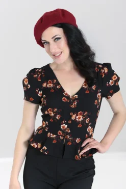 Hell Bunny Orla Blouse Black Online