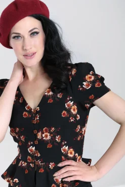 Hell Bunny Orla Blouse Black Online