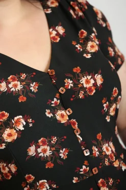 Hell Bunny Orla Blouse Black Online