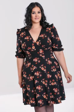 Hell Bunny Orla Mid Dress Black Discount