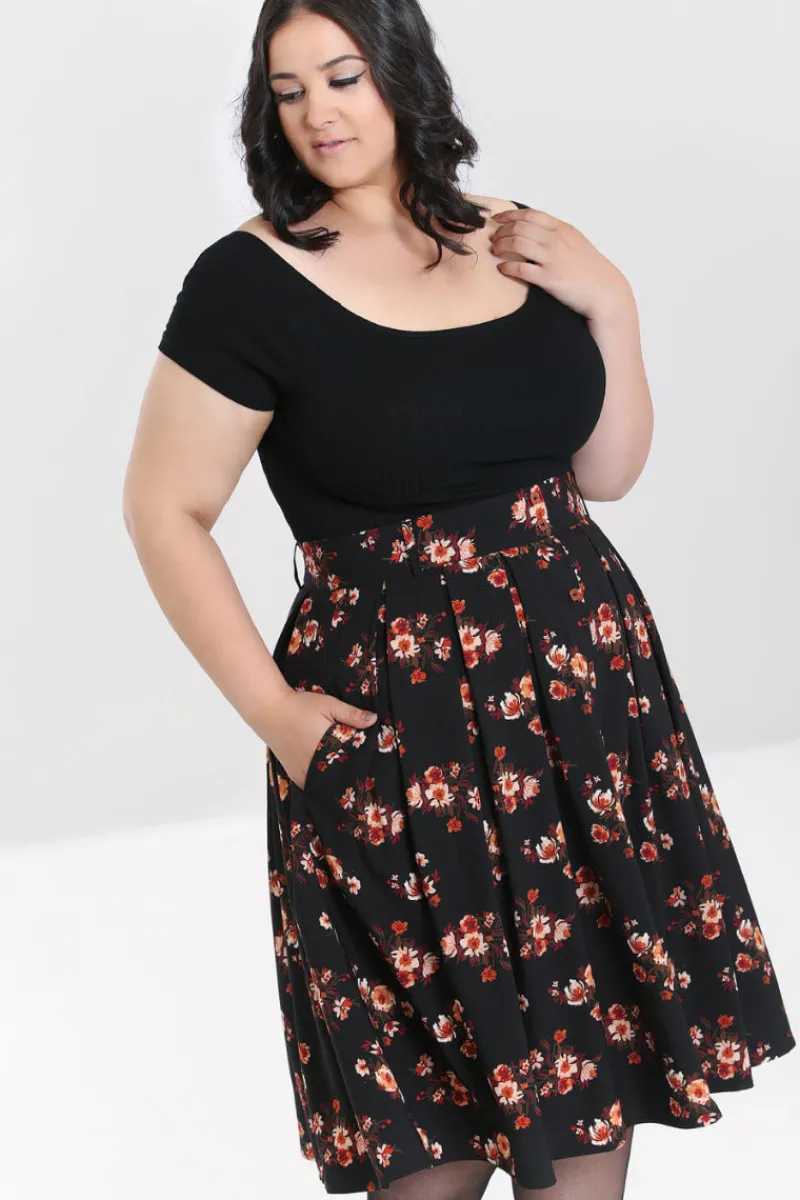 Hell Bunny Orla Skirt Black Best