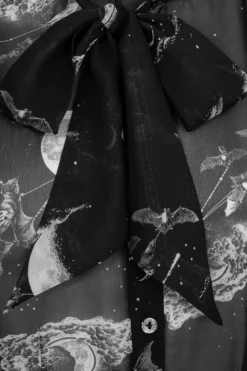 Hell Bunny Over The Moon Blouse Black Discount