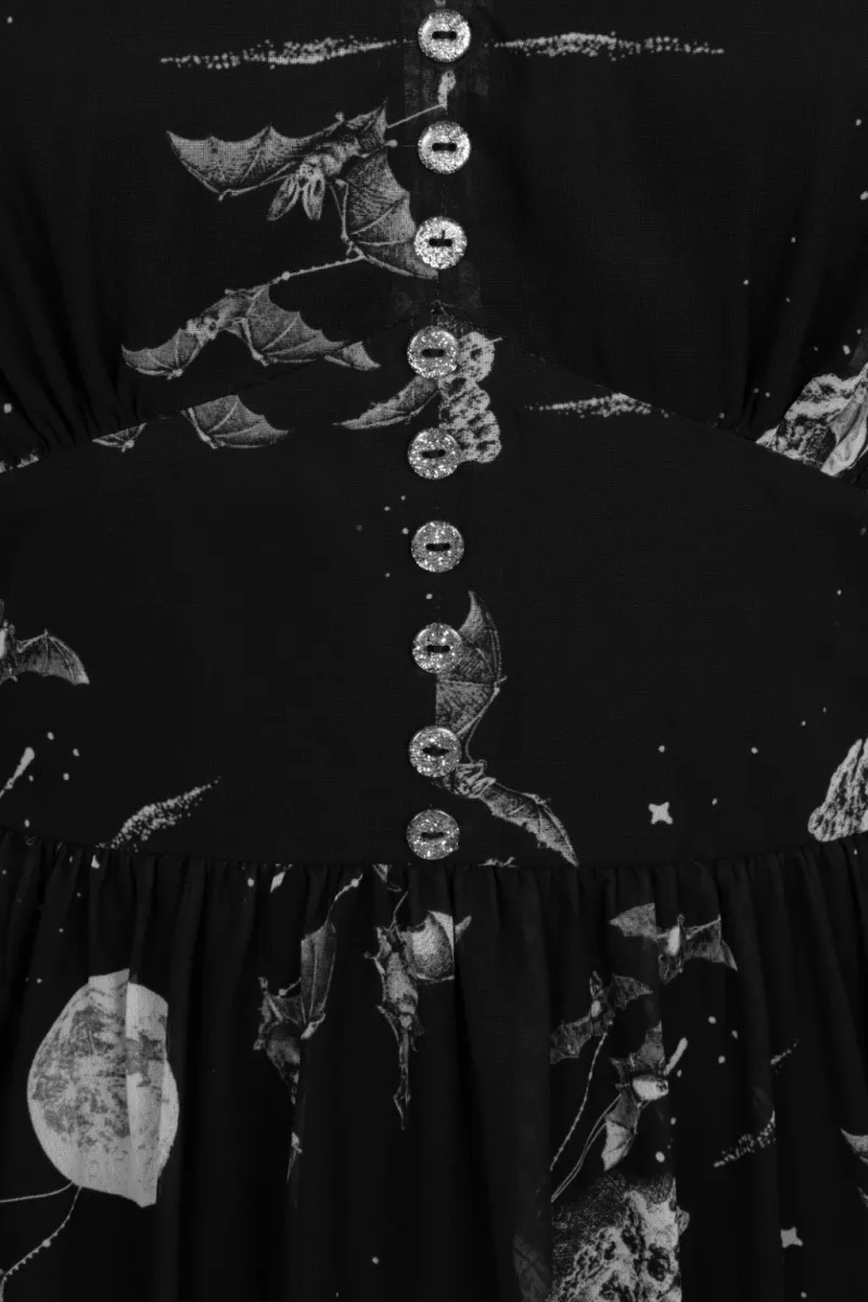 Hell Bunny Over The Moon Dress Black Sale