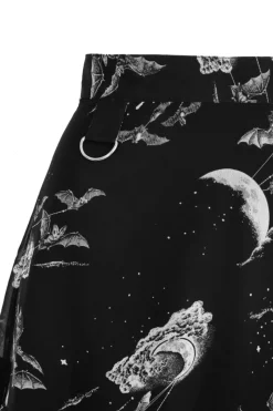Hell Bunny Over The Moon Skirt Black Clearance