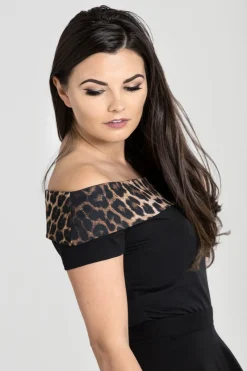 Hell Bunny Panthera Top Black New