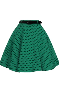 Hell Bunny Paradisum Mini Skirt Green Discount