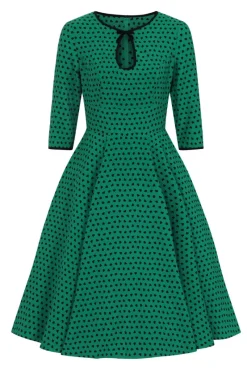 Hell Bunny Paradisum 50's dress Green Online