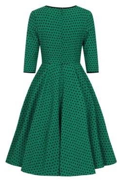 Hell Bunny Paradisum 50's dress Green Online