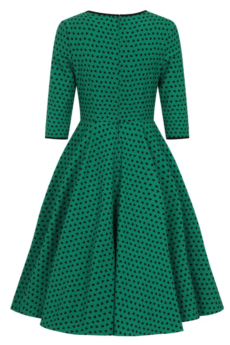 Hell Bunny Paradisum 50's dress Green Online