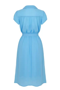 Hell Bunny Pearl Dress Blue Sale