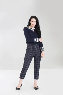 Hell Bunny Peebles Cigarette Trousers New