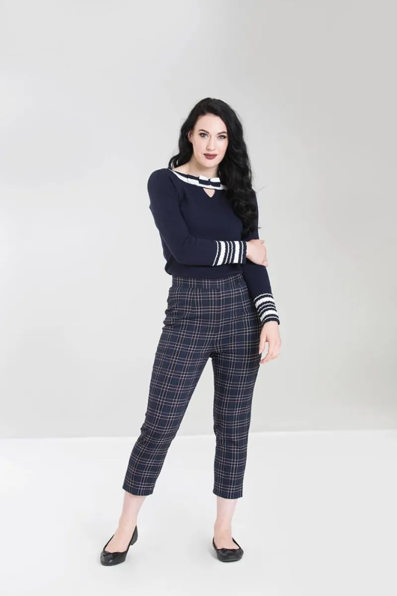 Hell Bunny Peebles Cigarette Trousers New