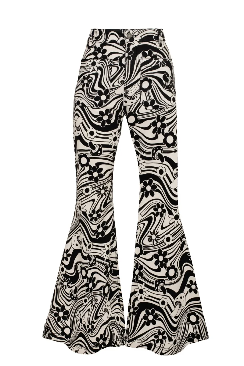 Hell Bunny Penny Jeans Ivory Best