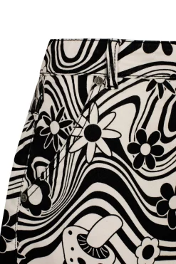 Hell Bunny Penny Mini Skirt Ivory Online