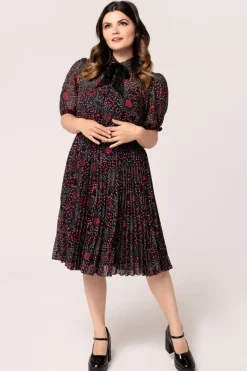 Hell Bunny Perry Mid Dress Black Clearance