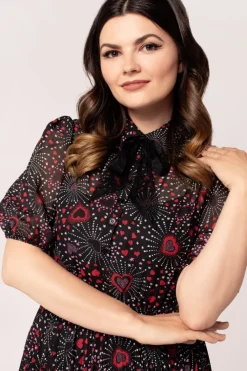 Hell Bunny Perry Mid Dress Black Clearance