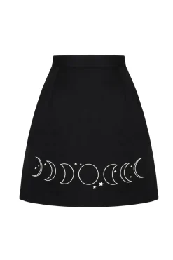 Hell Bunny Phaze Skirt Black Clearance
