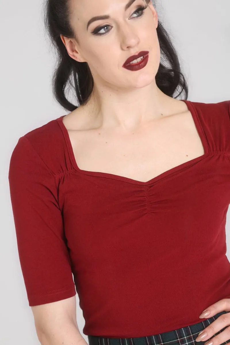 Hell Bunny Philippa Top Hot