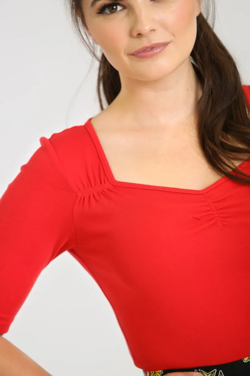 Hell Bunny Philippa Top Hot