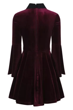 Hell Bunny Prudence Dress Wine Sale