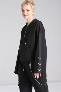 Hell Bunny Ramona Hoodie Black Online