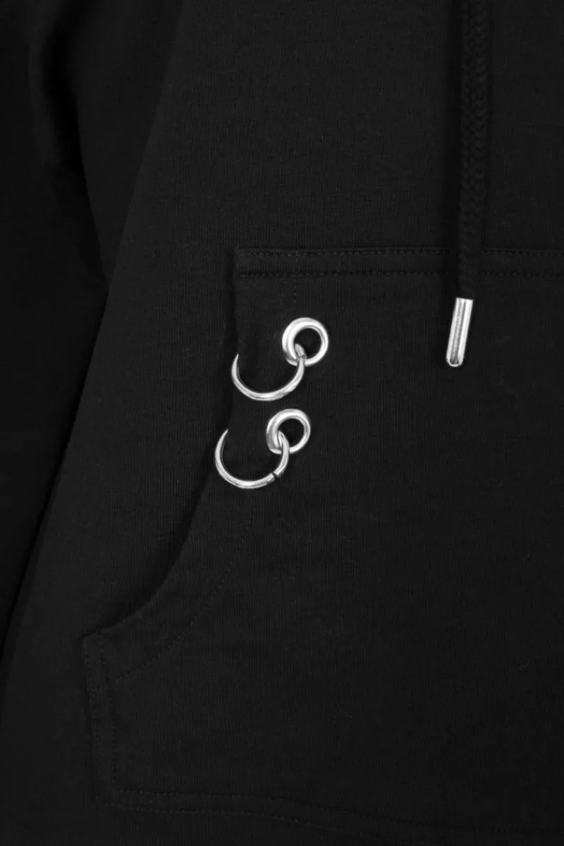 Hell Bunny Ramona Hoodie Black Online