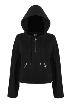 Hell Bunny Ramona Hoodie Black Online
