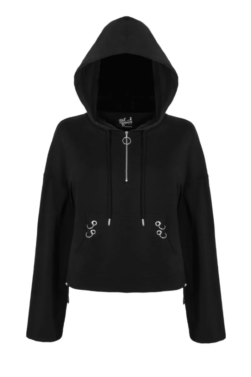 Hell Bunny Ramona Hoodie Black Online