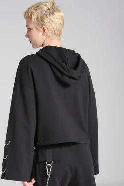 Hell Bunny Ramona Hoodie Black Online