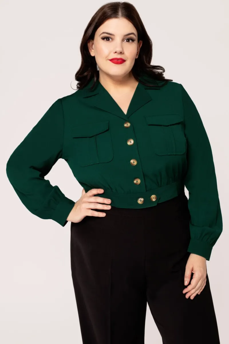 Hell Bunny Ravenwood Jacket Khaki