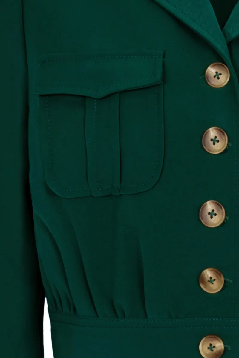 Hell Bunny Ravenwood Jacket Khaki