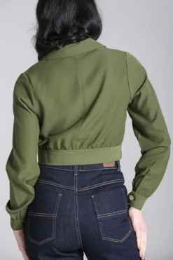 Hell Bunny Ravenwood Jacket Khaki