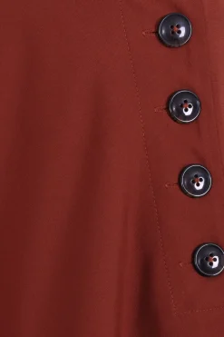 Hell Bunny Ravenwood Skirt Brown Hot