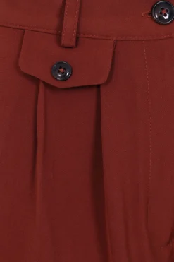 Hell Bunny Ravenwood trousers Brown Outlet