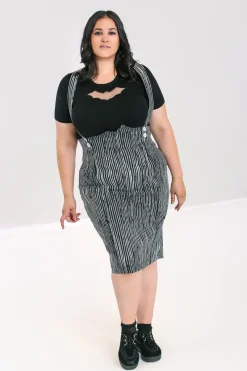 Hell Bunny Regan Pinafore Skirt Clearance