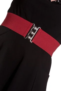 Hell Bunny Retro Belt-Sale Burgundy Online