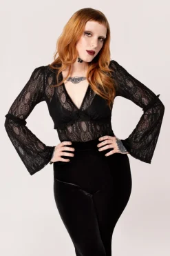 Hell Bunny Rhea Top Black