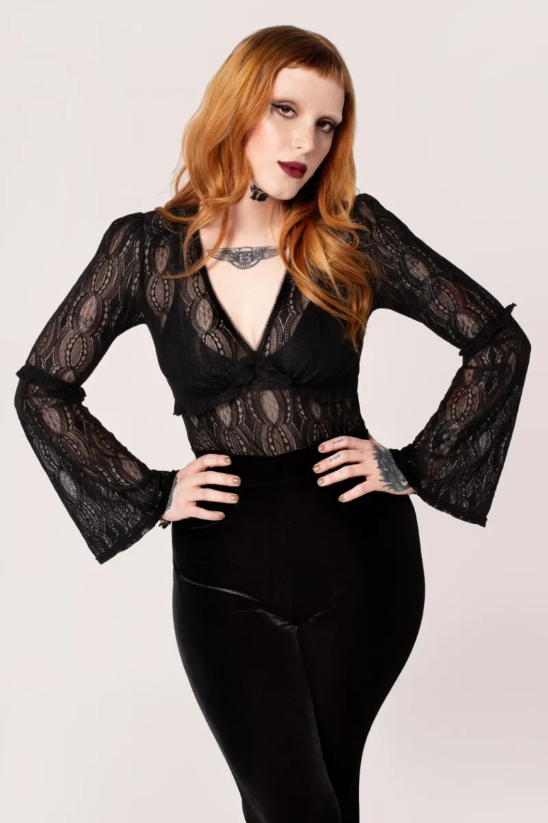 Hell Bunny Rhea Top Black